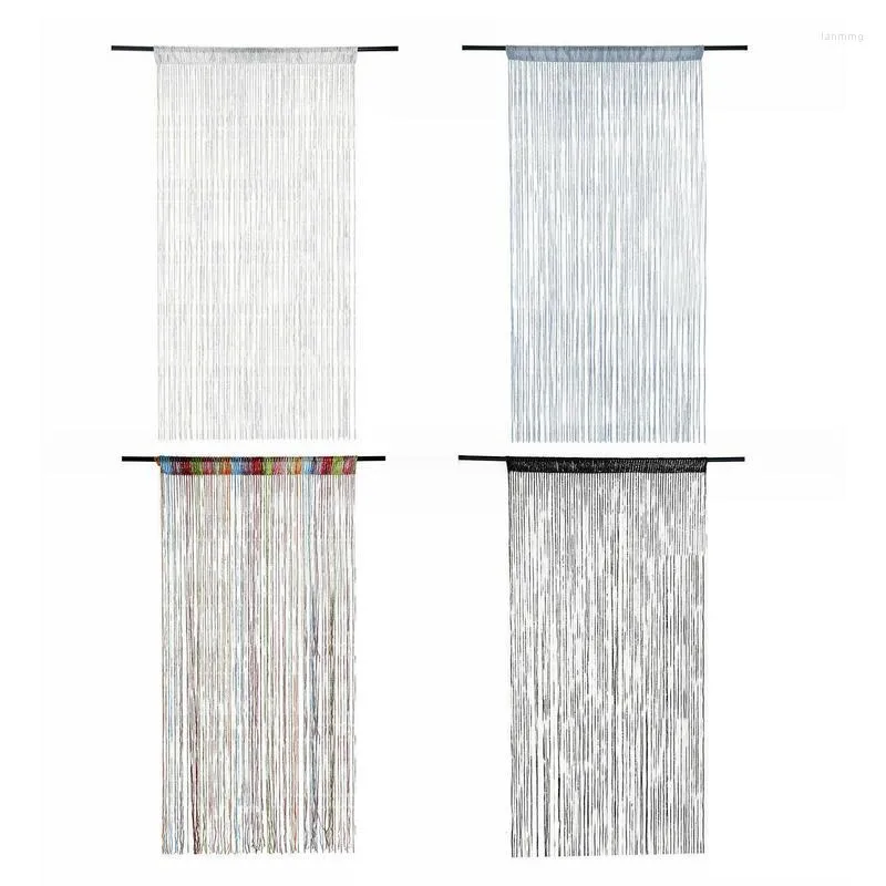 Curtain 1 Pair Door Beads Curtains Multipurpose Wall Panel Bead String Summer Screen Tassel Decor For Home