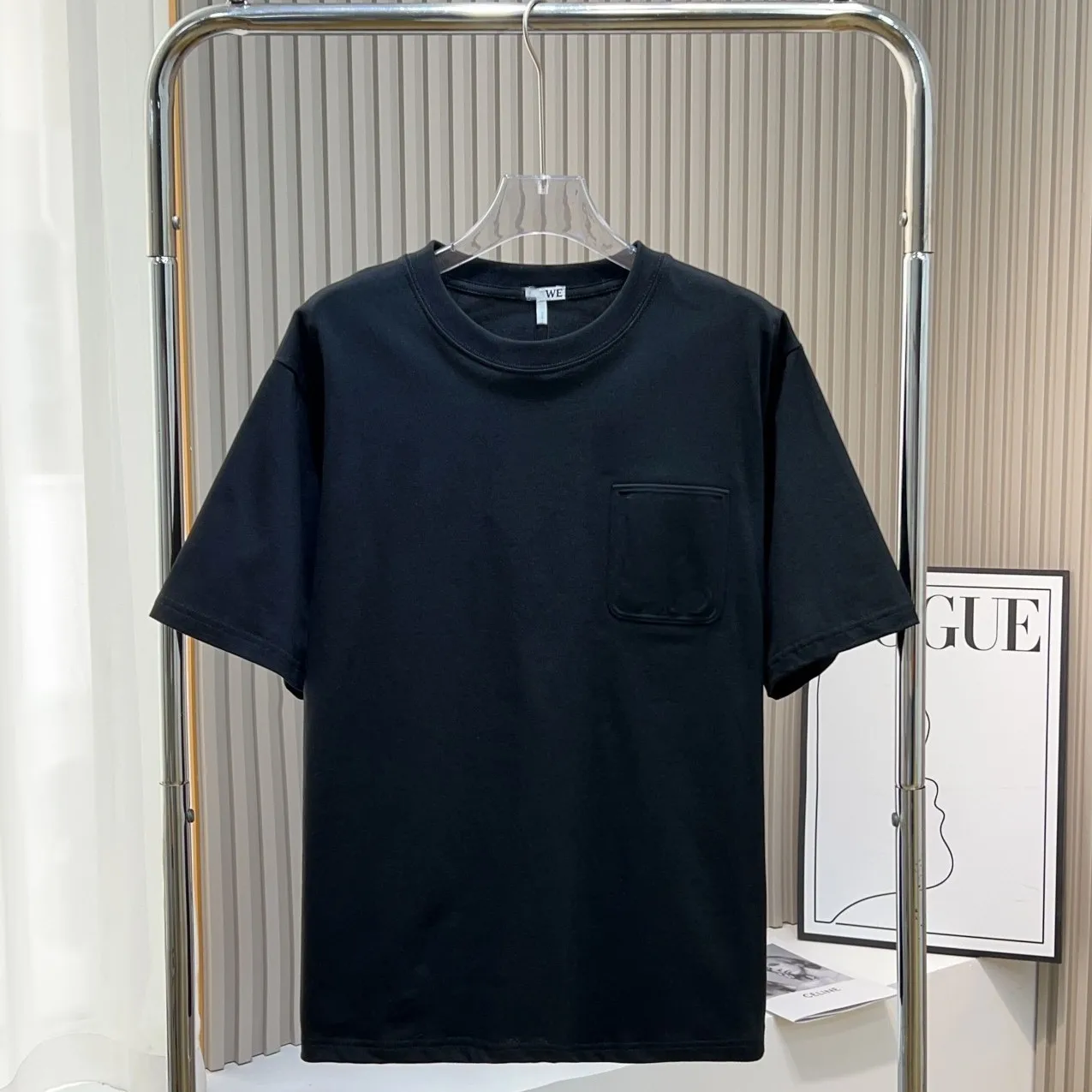 Loewew T Shirt Mens T Shirts Designer Tri-dimensionell designer Polo Relief Short Luxury Sleeve Crewneck Top For Men and Women Par 9269