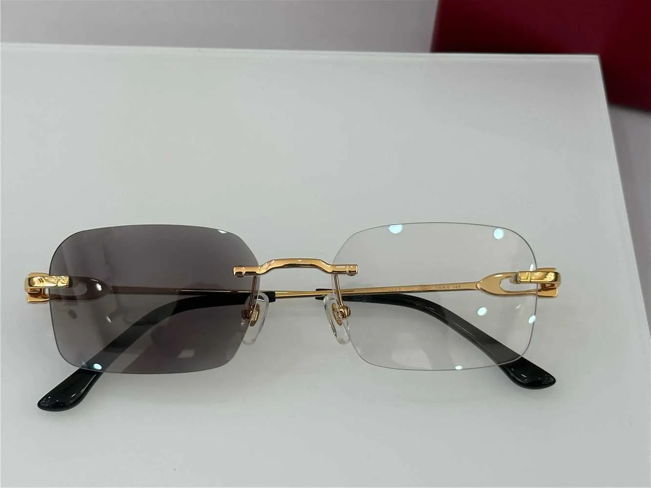 Luxury Brand Sunglasses Designer Man Men Rimless Glasses Frames Square Photochromic Change Color Lens Framless 4 Season Vintage Retro Zonnebril Men 0290 From 84 6 DHgate