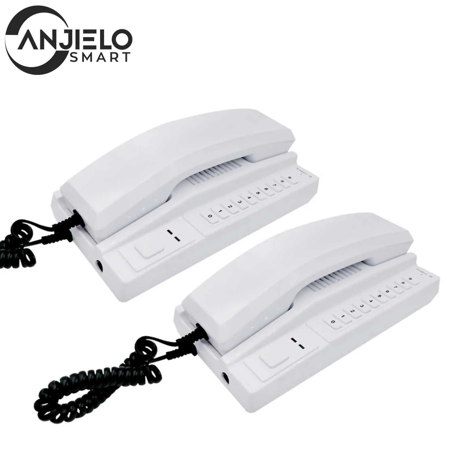 Anjielo Sistema de intercomunicación inalámbrico, interfonos seguros,  ampliables para almacén, oficina, interfono Maison Home Phone VoIP