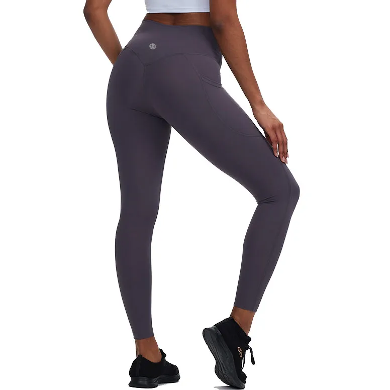 Yoga Pants For Women's Fitness Push Up Exercise Running With Side Pocket Gym Seamless Peach Butt Tight Leggings VELAFEEL