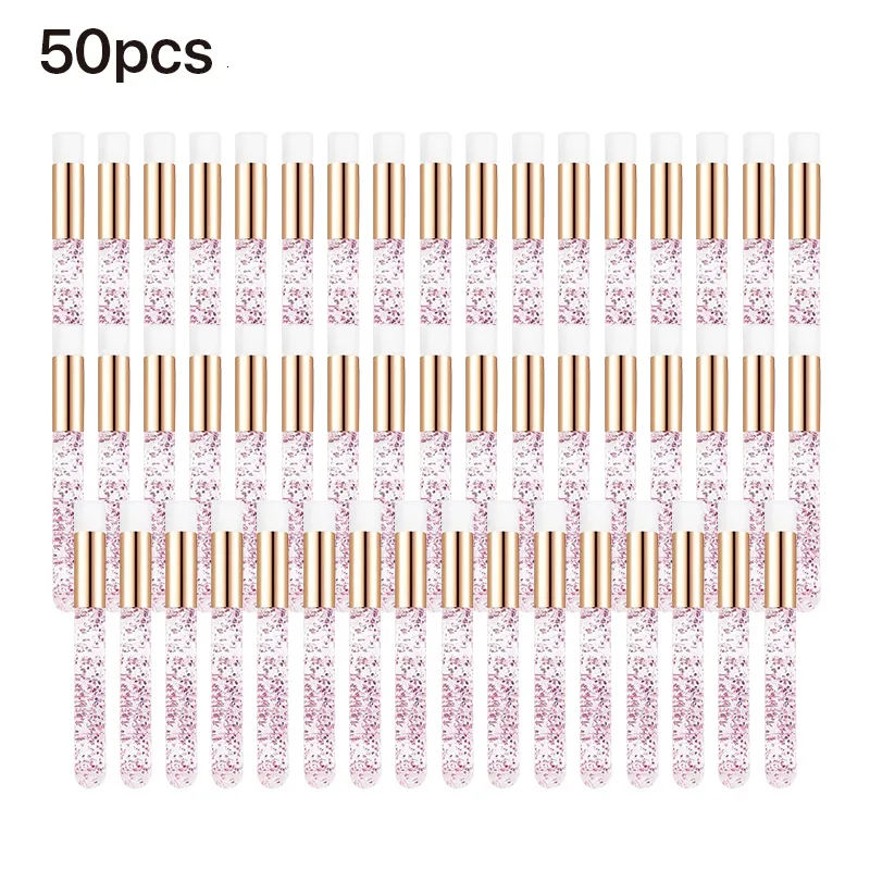 Outils de maquillage 50100 pièces brosses de nettoyage des cils pour Extensions paillettes cils shampooing nez pores nettoyage 230612