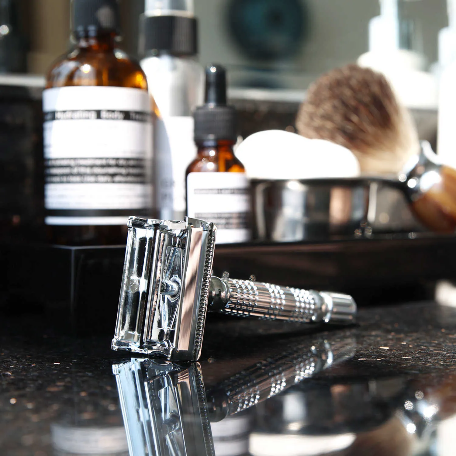 Double Edge Safety Razor for Men & Women - Butterfly Open Wet Shaving ...
