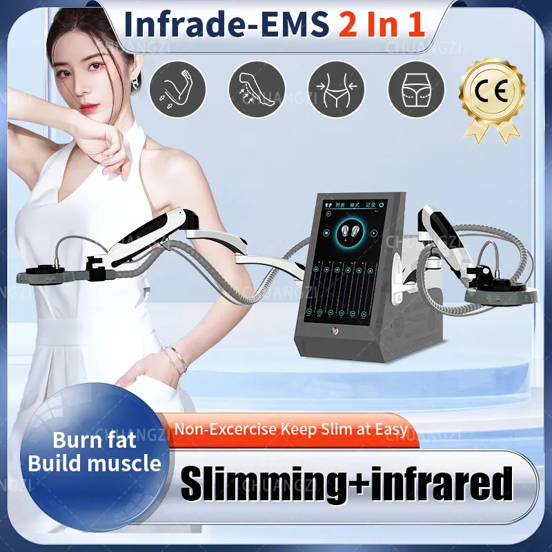 2023 Latest EMSZERO 2-in-1 New Neo 14 Tesla 5000W Nova EMS HI-EMT Body Carving Body Muscle Weight Infrared Electromagnetic Slim DLS-EMSlim