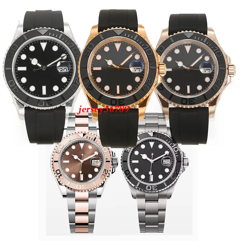 Herenhorloge Automatisch mechanisch 40 mm zwarte wijzerplaat Designer horloges Saffierglas Klassiek opvouwbare band Super lichtgevend waterbestendig horloge montre de luxe jason007