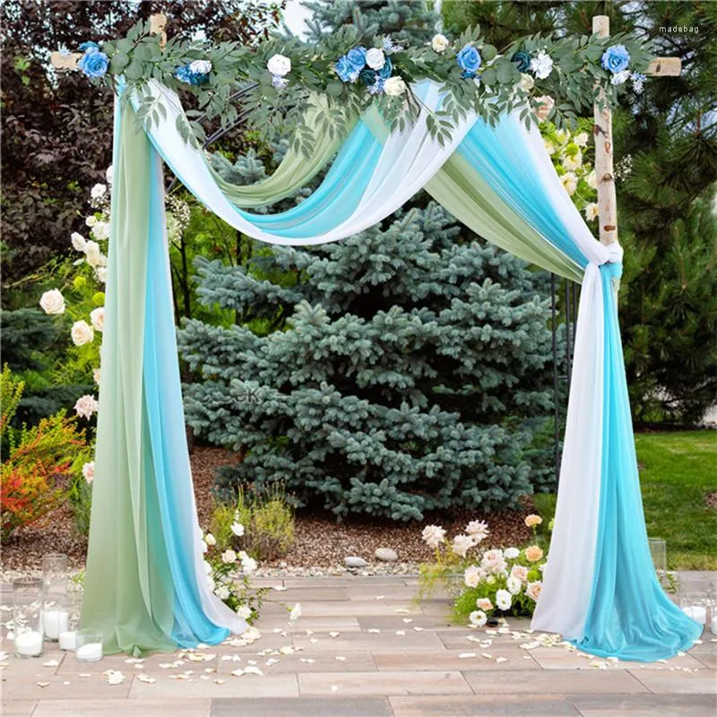 2 Panels 20ft Wedding Arch Draping Fabric Light Pink Chiffon