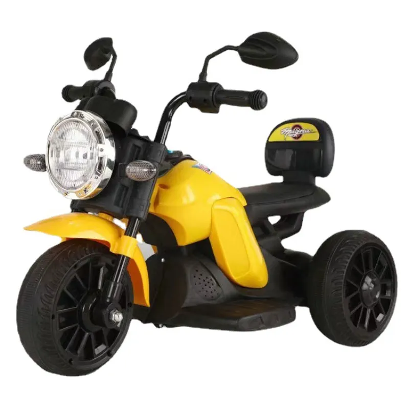 Nova motocicleta elétrica para crianças pode ser pilotada por pessoas Triciclo elétrico pode ser recarregado Carro de bateria ao ar livre para crianças