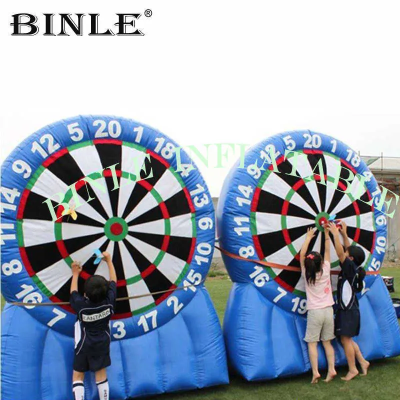 Blue 2.2m 3M Side Side Giant Board Dart Board.Human Darts Sport Game Fly Dart Target