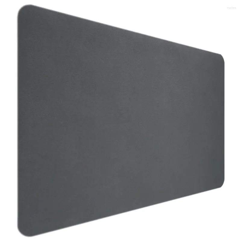 Table Mats Espresso Ground Coffee Pad Accessories Pot 40x50cm Countertop Maker Dark Grey Pvc Desktop