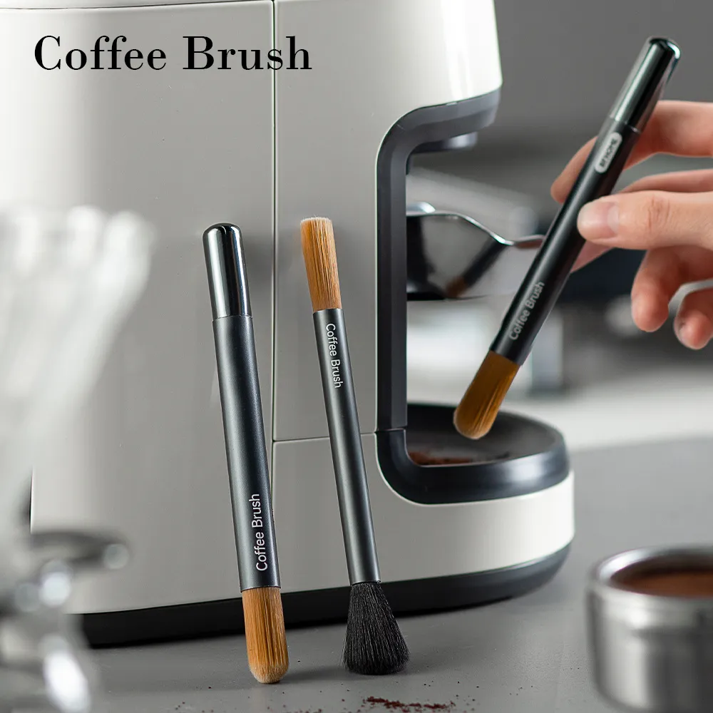 Coffee Grinder Brushes Espresso Coffee Machine Cleaning Brush Double