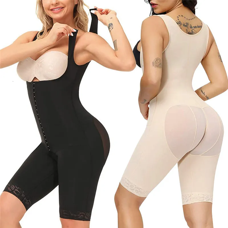 Women's Shapers Mesh Long-Breasted Lace Body Shaper Shapewear Compression Slimming Girdle Woman Flat Stomach Lace Shaper Skims Shorts Bodyshaper 230612