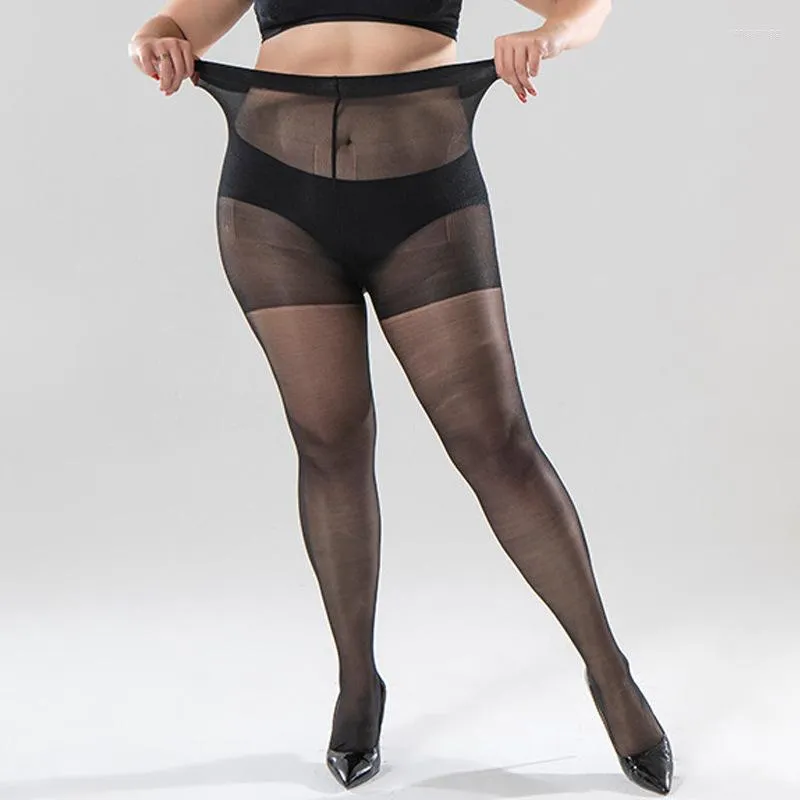 Femmes Chaussettes Grande Taille Grand Stretch Collants Grande Fille Bas Résistant À La Déchirure Sexy Nylon Collants Anti Crochet