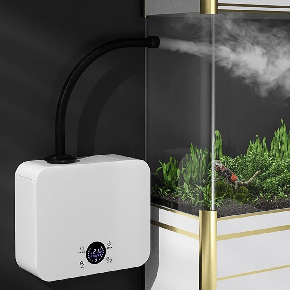 Reptile Humidifier Fogger Wall Mount Desktop Herps Fog Machine Chameleon