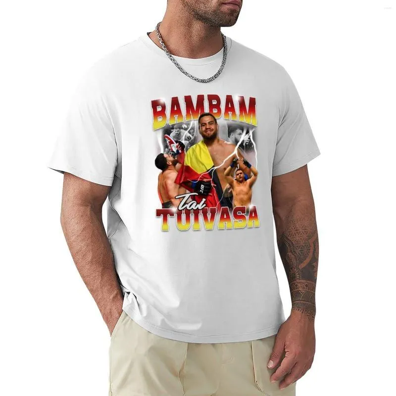 Polos męski tai tuivasa bootleg t-shirt puste koszule vintage koszulka graficzna mężczyzna ubrania
