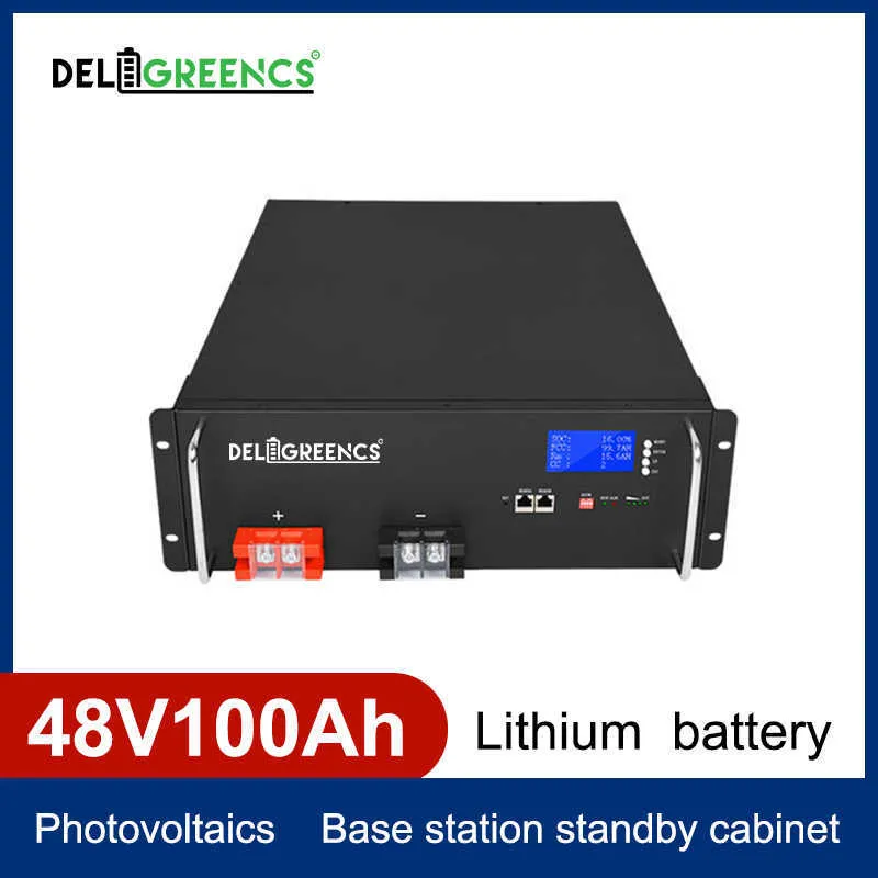 Batterie Lithium 48V, 100ah, 3.2V, LiFePO4, 200ah, pour système de stockage d'énergie solaire, 5kw, 10kw, bateau électrique, Yatch, avec affichage Led