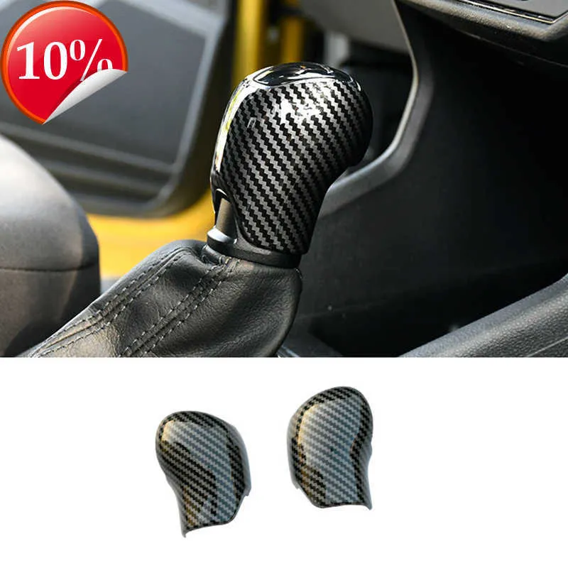 New Car Gear Shift Knob Cover Trim Handle Sleeve Buttons Cover Sticker for Skoda Octavia A7 Superb Fabia Interior Accessories