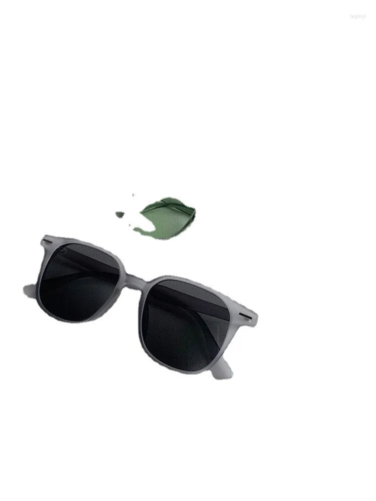 Óculos de festa YY masculinos, verde fosco, cinza, armação quadrada, feminino, guarda-sol, tendência