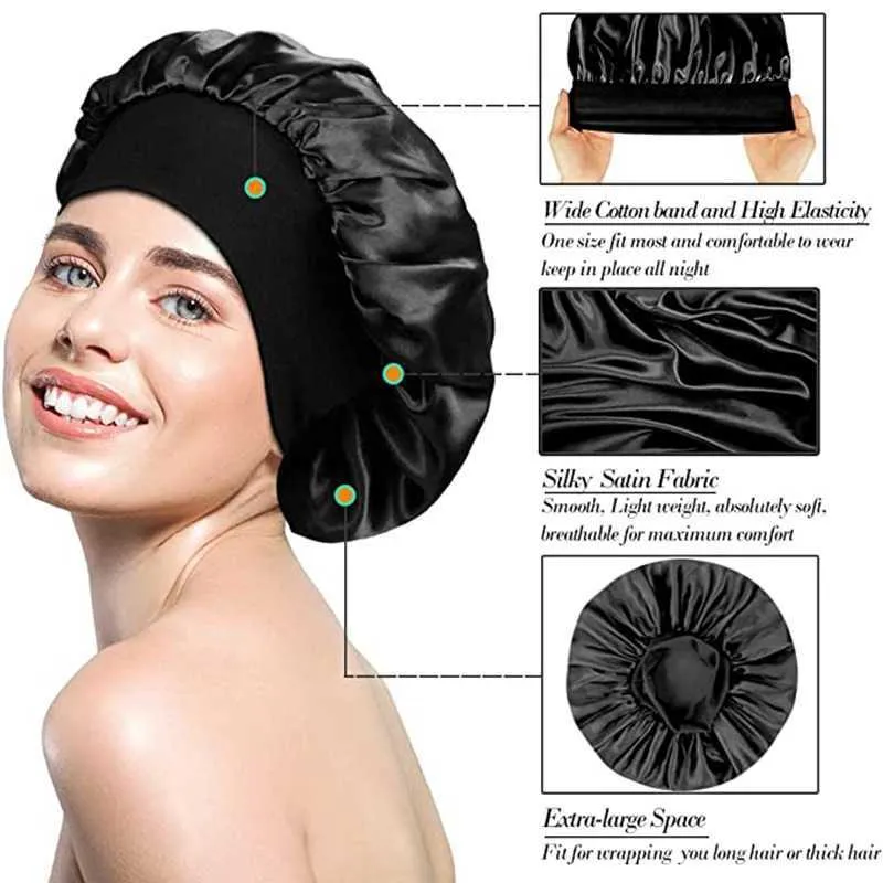 Bonnet Satin Cheveux Nuit • Only Satin