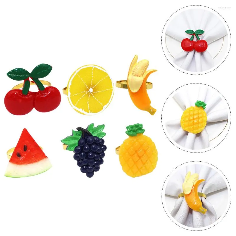 Dinnerware Sets Fruit Napkin Buckle Dinner Table Supply Rings Decoration Party Serviette Decorations