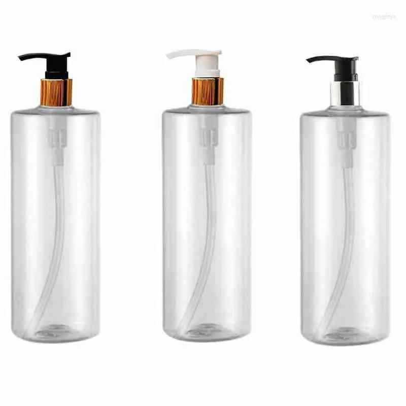 Lagringsflaskor 1 st 500 ml plastkapacitet transparent spray schampo flask kosmetik lotion container makeup verktyg