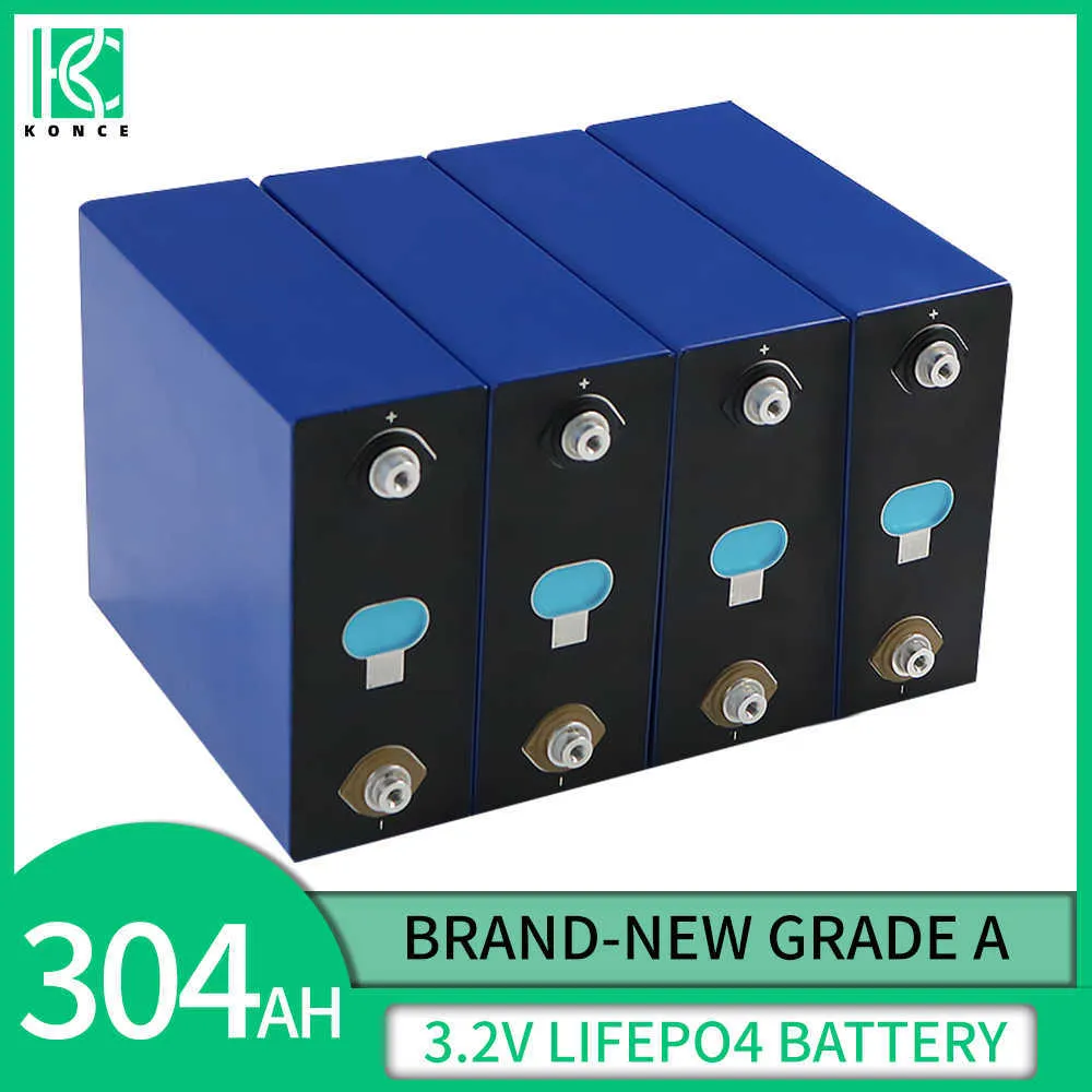 3.2V 300Ah 304Ah Rechargeable LiFePO4 Batterie Grade A Lithium Fer Phosphate Batterie Pour 12V 24V 48V EV Golf Cart Yacht Solaire RV