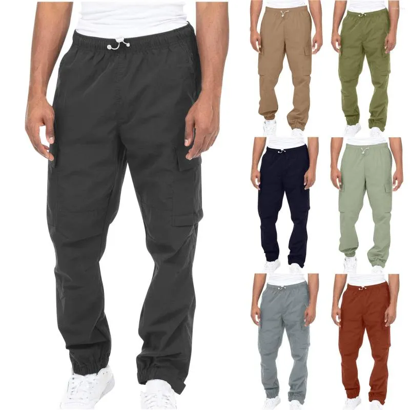 Pantaloni da uomo Butemoda Men's Cargo Mens Casual Multi tasche Tattici militari di grandi dimensioni da uomo Outwear Army Straight Winter