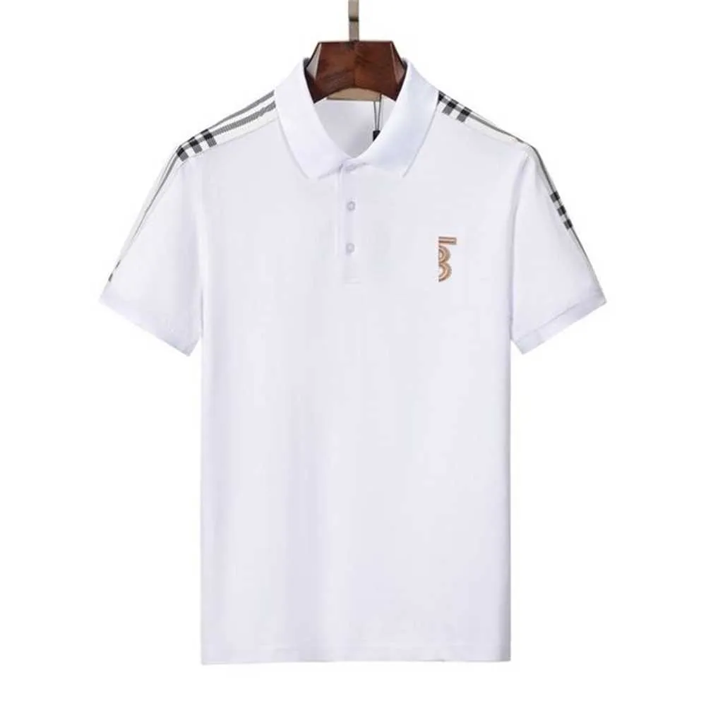 Designer Luxus Herren Poloshirt Kurzarm T-Shirt Mode Lässige Polos Muster Stickerei Atmungsaktive Sommer T-Shirts Tops Herrenbekleidung Schwarz Weiß M-XXXL YU61