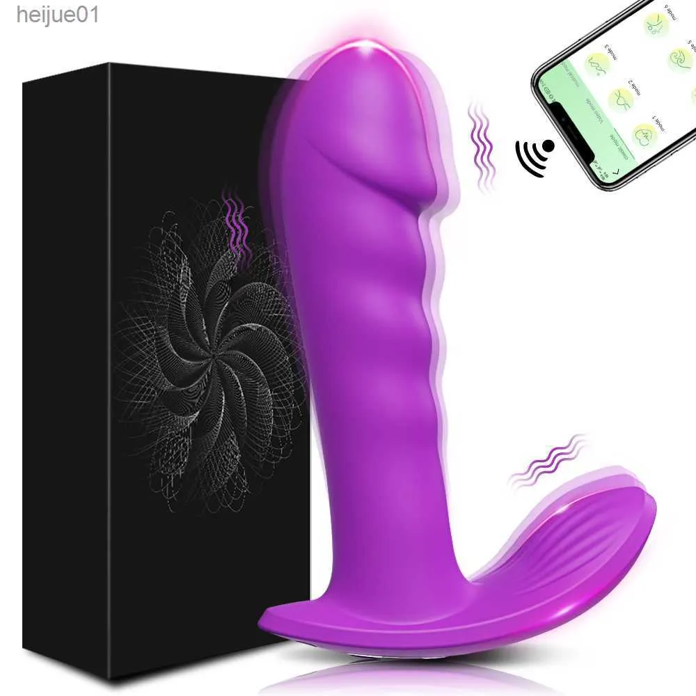 G-Punkt-Dildo-Vibrator für Frauen, APP-Fernbedienung, drahtlose Bluetooth-Funktion, vibrierendes Ei, Klitoris, weibliches Höschen, Sexspielzeug für Erwachsene, L230518