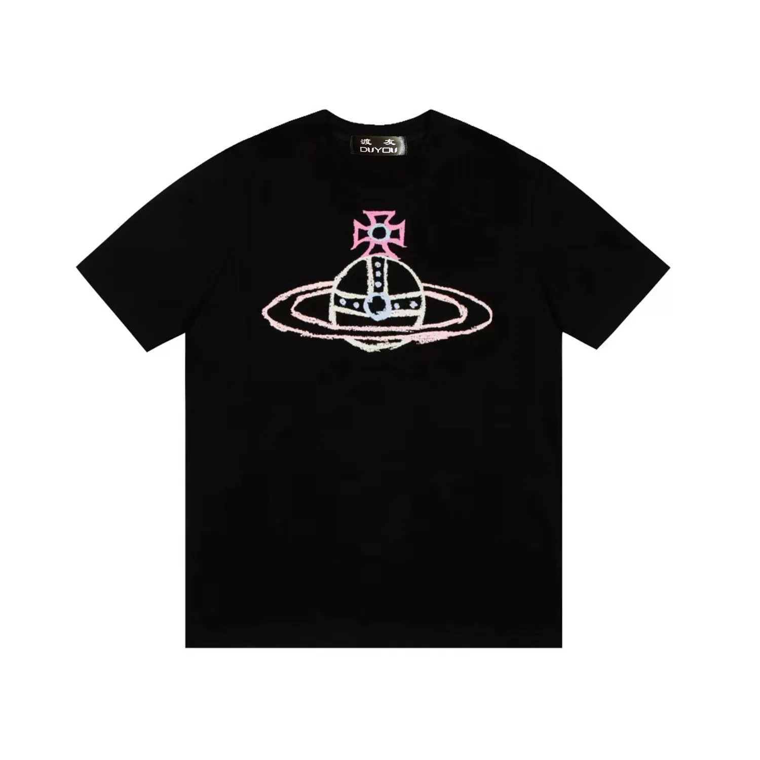 duyou vivianeウェストウッドメンズスプレーオーブTシャツヴィヴィアンTシャツブランド衣類男性女性サマーTシャツコットンジャージー高品質トップ6756