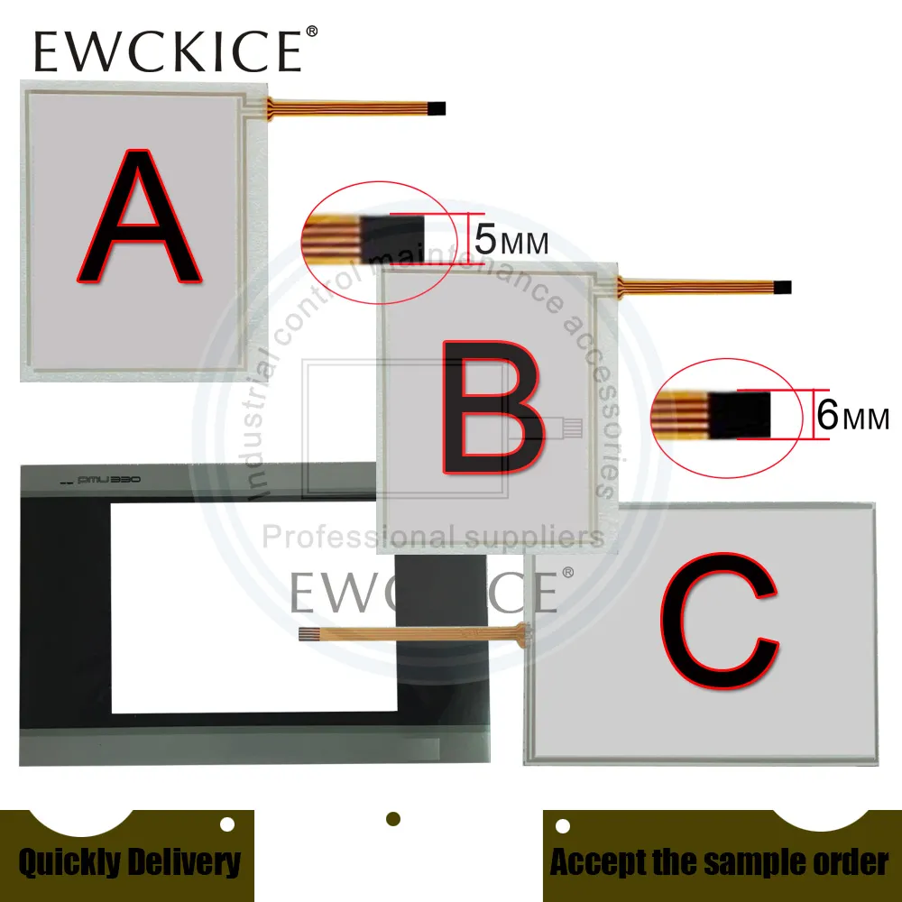 PMU-330BT Replacement Parts PMU-330BTE PLC HMI Industrial TouchScreen AND Front label Film