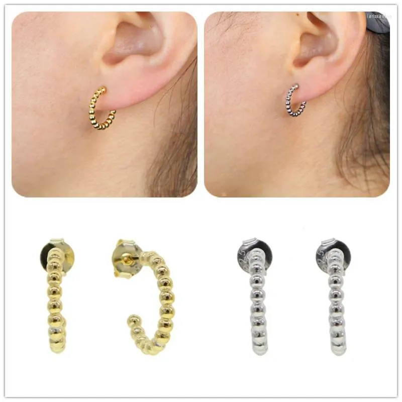 Hoop Earrings 2023 Unique Design Simple Round Gold Silver Color For Women Girls Wedding Gift Jewelery