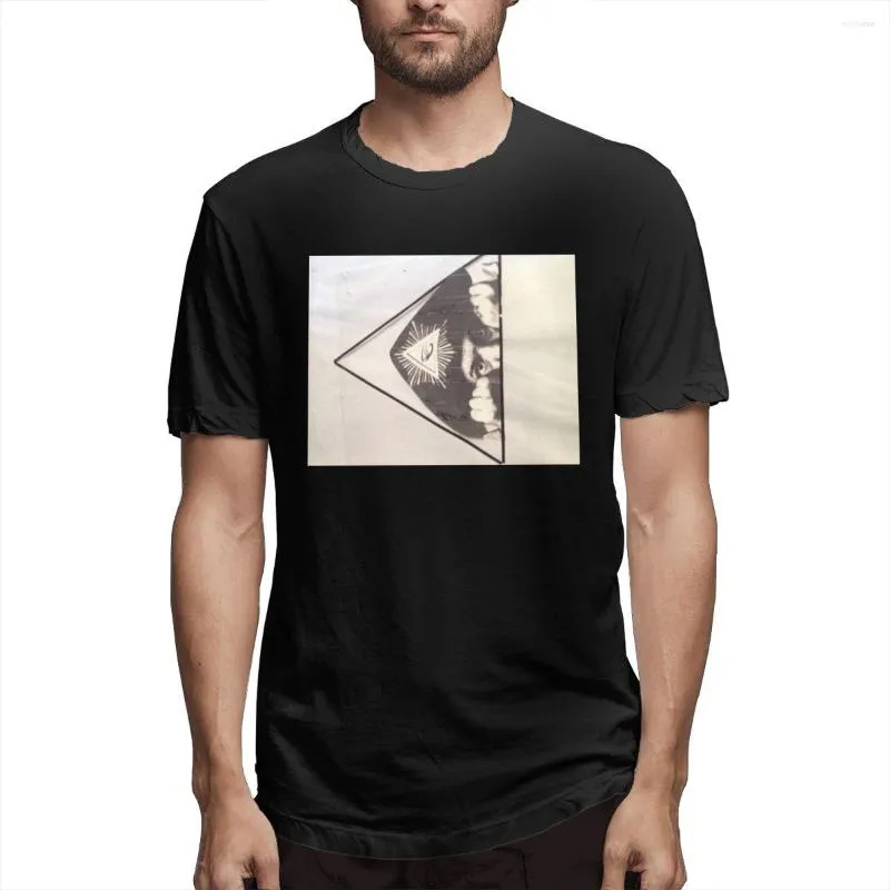 Camiseta Masculina Crowley Design By Little Jack 2023 Moda Engraçada Impressão de Alta Qualidade Casual Camiseta de Algodão