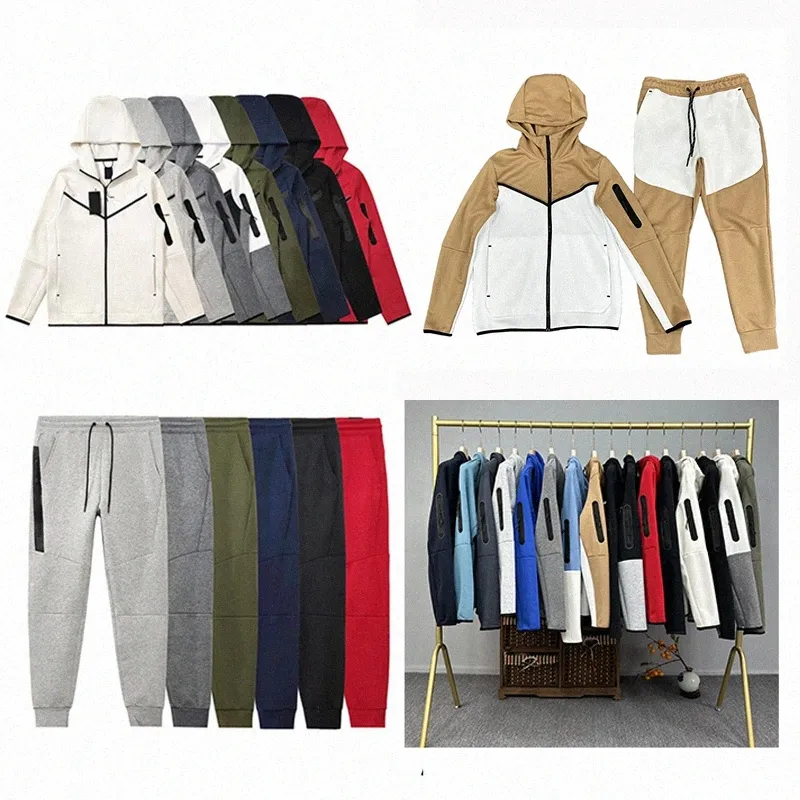 Męskie spodnie technologiczne Sports Tech polarowe bluzy designer dresowe spodnie bluza bluza mężczyźni kobieta jogger techfleece spodnie drogi dosty dna.