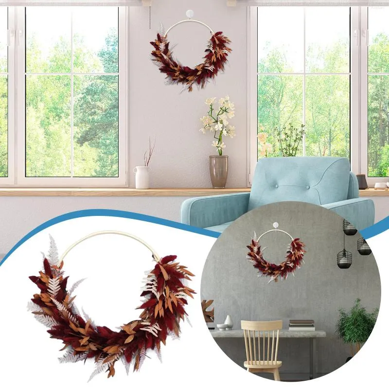 Decoratieve Bloemen Kerst Krans Voordeur Garland Party Siding Hanger Kransen Voor Versieren