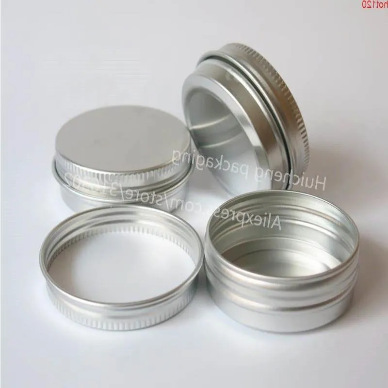 50 x 30 g aluminium pot 30 gram metaalcrème 1 oz zilver tin cosmetische containergood Llsfc