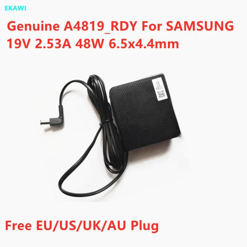Adapter Genuine A4819_RDY 19V 2.53A 48W BN4401013A AC Adapter For Samsung F27T700QQC F27T702QQC Monitor Power Supply Charger