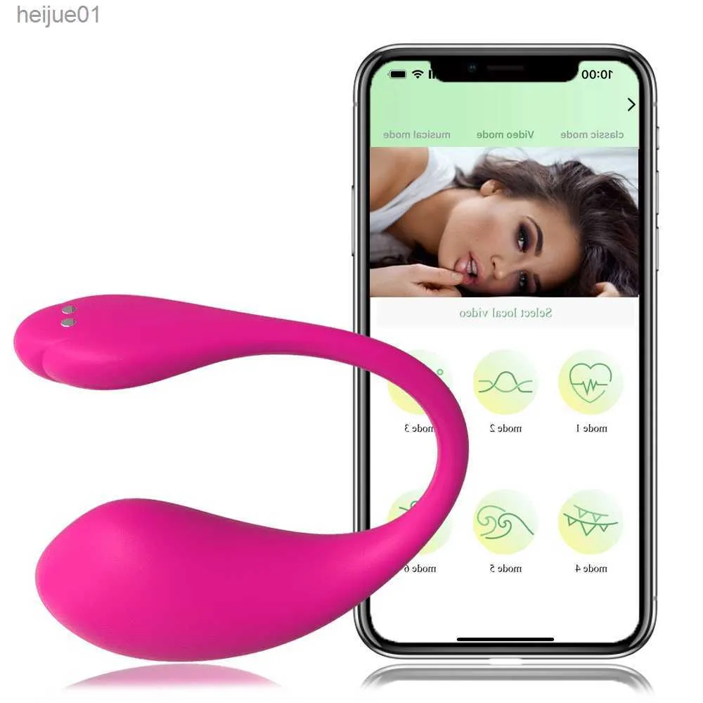 Sex Toys Bluetooths Vibromasseur pour femmes Masturbateurs APP sans fil Télécommande Vibrateur Femelle Lay Sex Toy pour Couple Sex Shop L230518