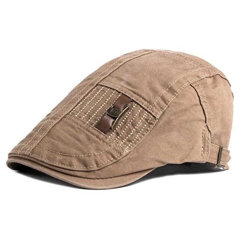 Berretti LDSLYJR 2021 Cotton News Cappello a cilindro piatto da ragazzo Berretto da pittore maschile e femminile 42 G230612