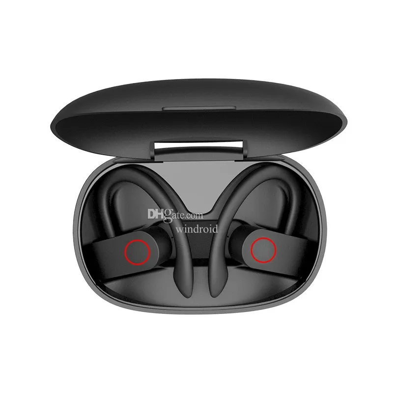 A9S A9 TWS Drahtlose Kopfhörer Bluetooth Sport Kopfhörer mit Ohrbügel Laufgeräuschunterdrückung Stereo-Ohrhörer