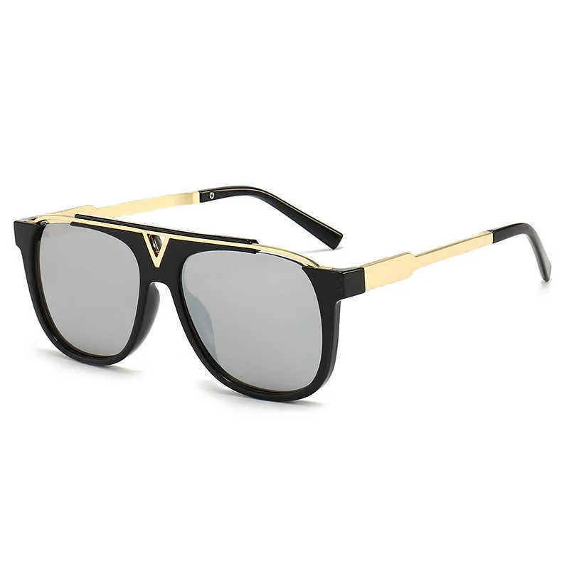 Новая мода V-образные декоративные солнцезащитные очки, стиль очков, персонализированное уличное фото, солнцезащитные очки Trend 2023 {категория}