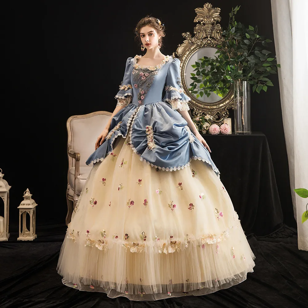 Vestidos Casuais Básicos Renascentista Do Século XVIII Rocococo Marie  Antoinette Dresse Dresse Vestidos Vitorianos Vestidos De Teatro Histórico  De Teatro 230612 De $595,47 | DHgate