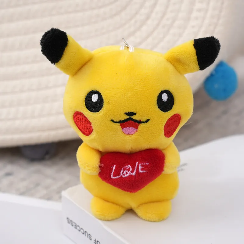 Manufacturers wholesale 5 styles of Baoke Pikac plush toys cartoon film and television peripheral dolls hanging children's gifts