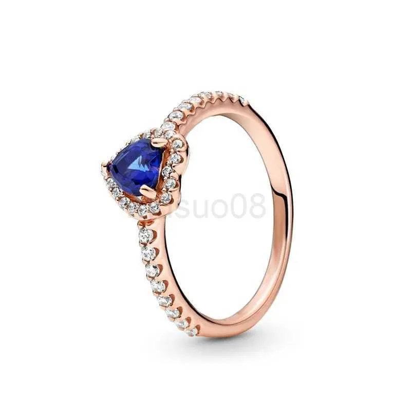 Band Rings 925 Sterling Silver RINGS Cubic Zircon For Pandora Fashion Ring Valentines Day Rose Gold Wedding Ring Women With Original box J0612