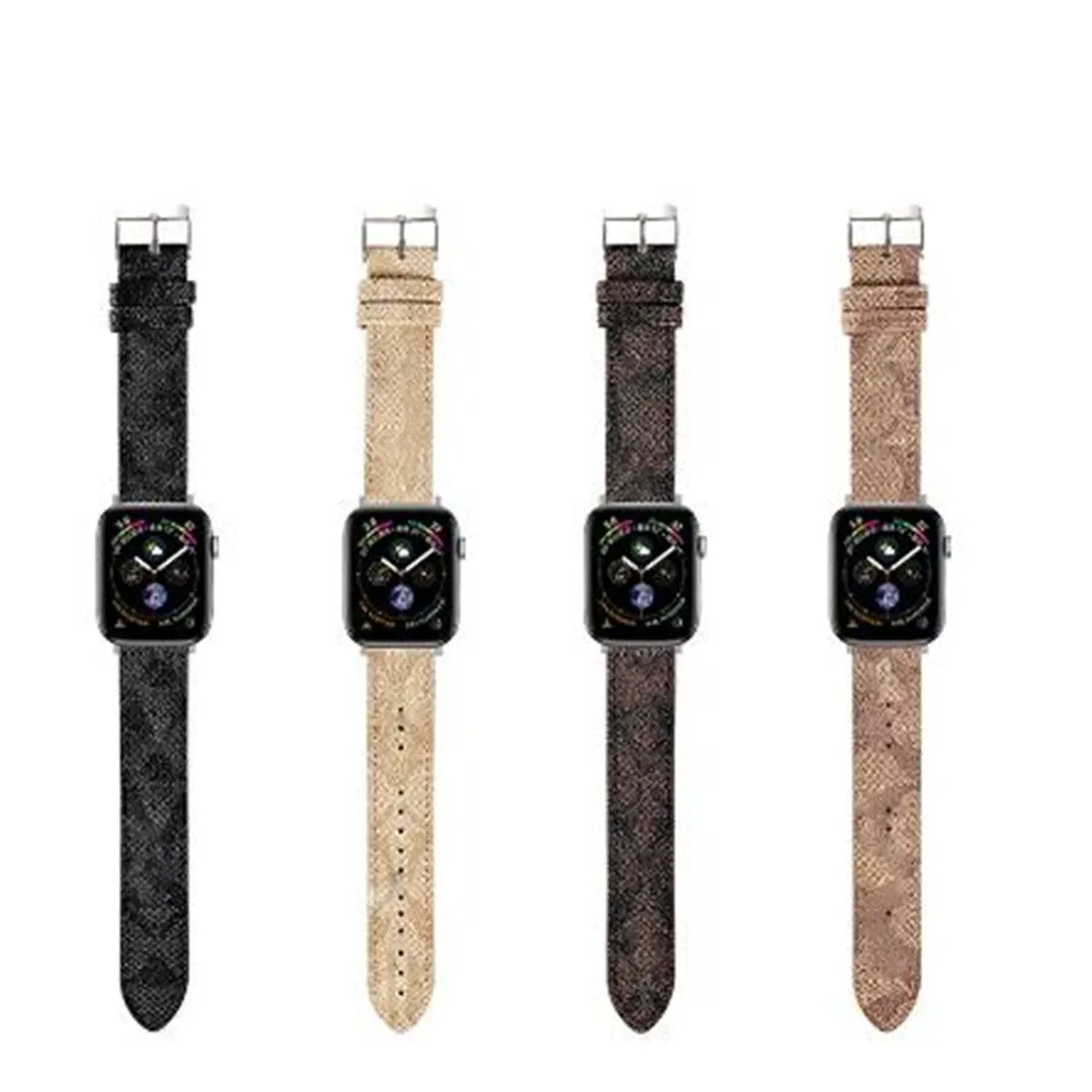 Pulseira de couro de vaca genuína para Apple Watch Strap Bandas Smartwatch Banda Série 1 2 3 4 5 6 7 8 9 SE 38MM 40MM 41MM 42MM 45MM 49MM Designer Relógios Inteligentes