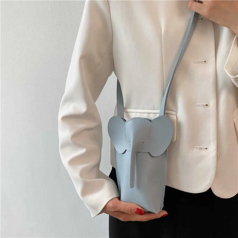 Totes carino mini elefante patta borsa a tracolla da donna bella borsa a tracolla di design per piccoli animali monete borsa divertente per le donne ragazze 2021 Ins