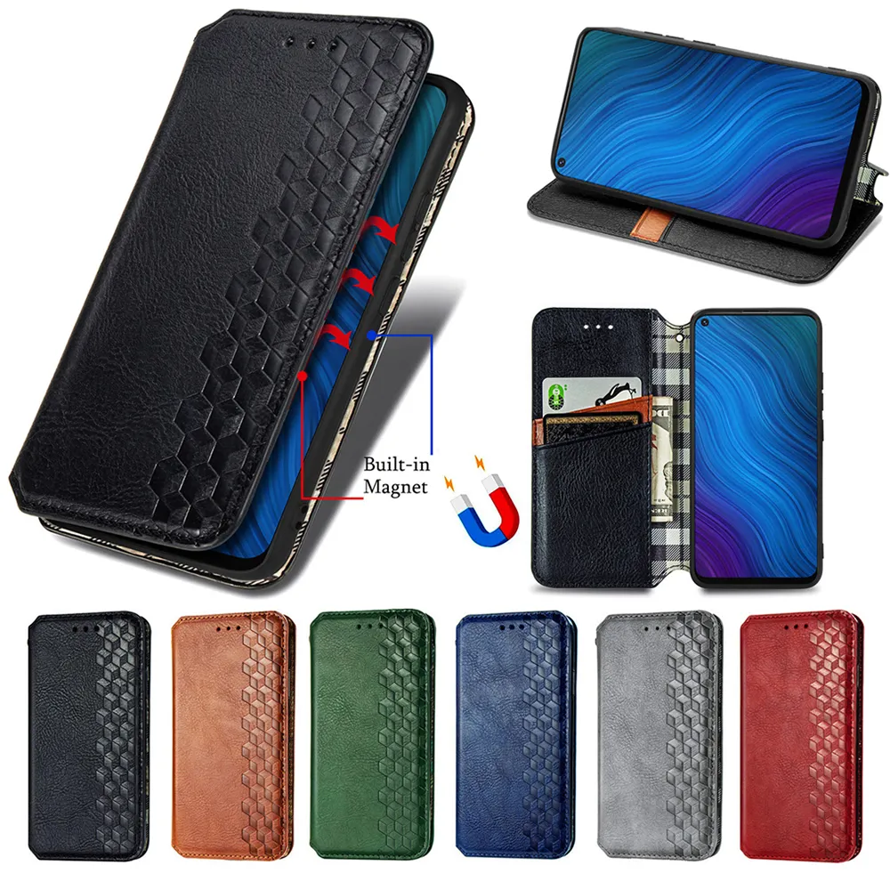 Phone Casing For Vivo Y01 Y02 Y02A Y02S Y1S Y3 Y3S Y5S Y7S Y10 Y11 Y11S Y12S Y15 Y15A Y15S Y16 Y17 Y19 Y20 Y20T Y21 Y21S Y22 Y22S Y31S Y33S Y35 TPU PU Leather Magnetic Clip