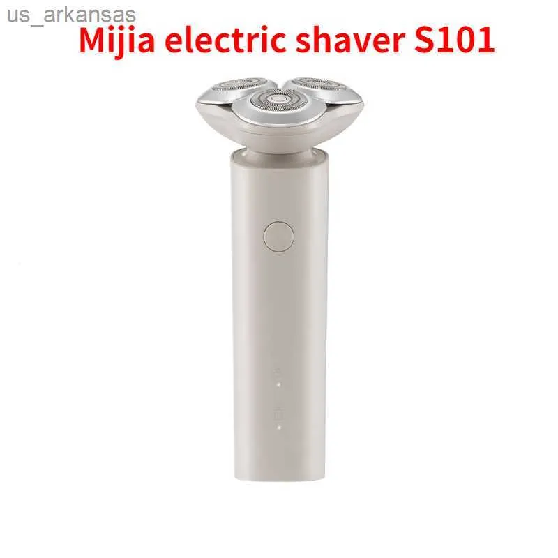 Xiaomi Mijia Electric Shaver S101 Portable Fensible Shaver 3 رؤوس جافة ورطبة حلاقة قابلة للغسل ترايبود ترايبود ذكي L230523