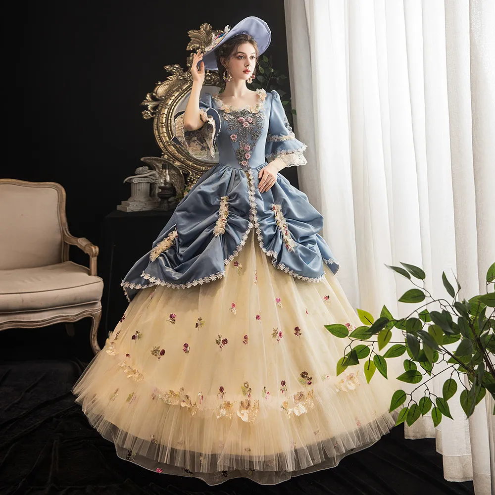 Grundläggande casual klänningar Renaissance 17th Century Barock Rococo Marie Antoinette Dresse Victorian Masqueradklänningar Historiska teaterkläder 230612