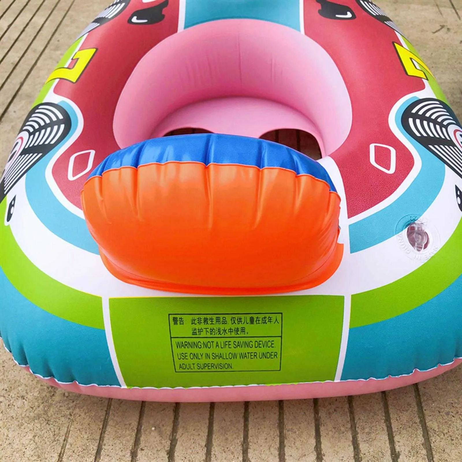 Floats Tubes Flatable Floating Seat Car Shape Baby Barn Swim Ring Accessories Intressanta poolleksaker P230612