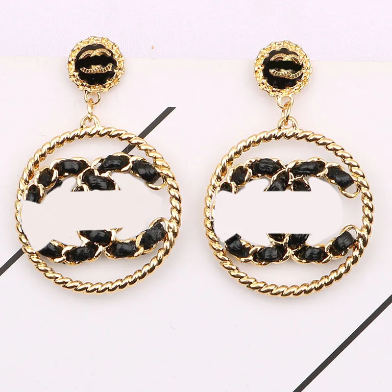 Fashion earrings Earring stud Gold Plated Designers Stud Famous Women Colorful Round Pendant Earring Letter Wedding Party Gift Jewerlry High Quality 20style